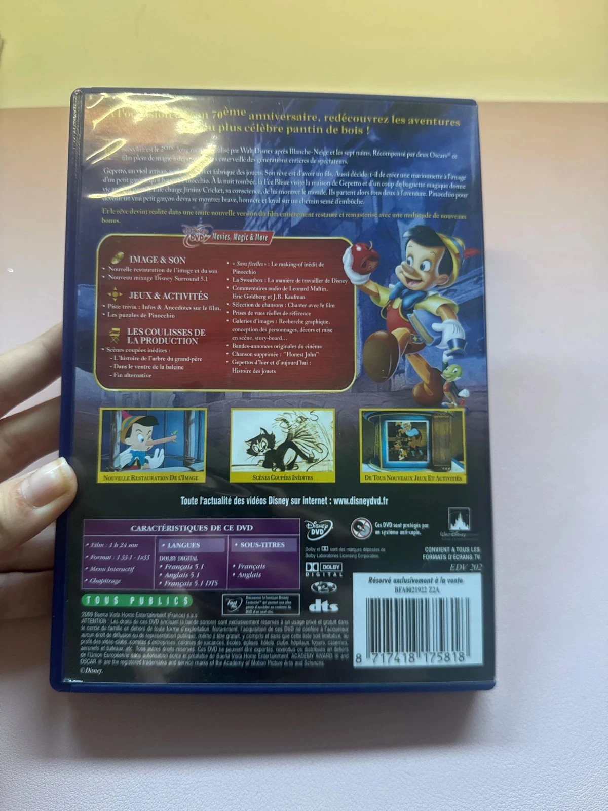 🎬 DVD Disney – Pinóquio (Edição 70º aniversário) – photo 4